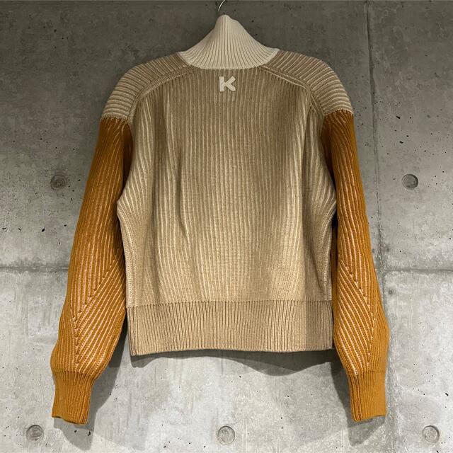 KENZO(ケンゾー)のKENZO ウール ニット セーター ベージュ Mサイズ レディースのトップス(ニット/セーター)の商品写真
