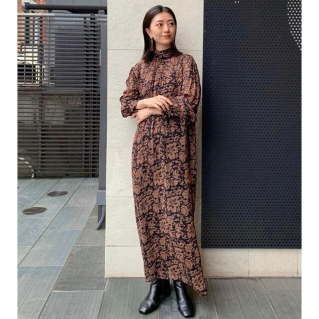 TODAYFUL(トゥデイフル)のTODAYFUL Georgette Leaf Dress レディースのワンピース(ロングワンピース/マキシワンピース)の商品写真