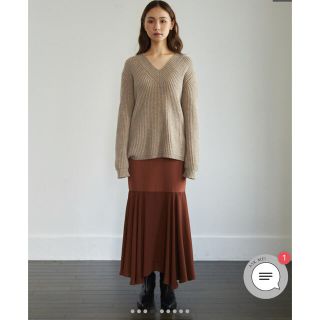 トゥデイフル(TODAYFUL)の【RANDEBOO】Mermaid wool skirt テラコッタ(ロングスカート)