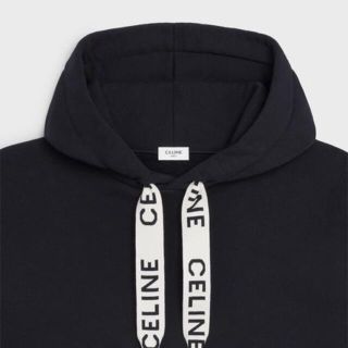 【CELINE】フード付きルーズスウェットシャツ/コットンフリース