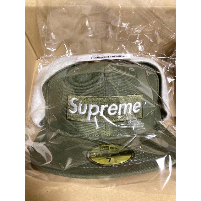 込・7-1/2 Supreme Earflap Box Logo New Eraキャップ