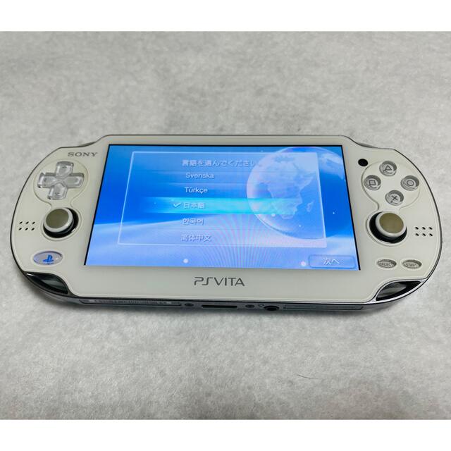 PSVita PCH-1000 ZA02 クリスタルホワイト 動作確認済み家庭用ゲーム機本体