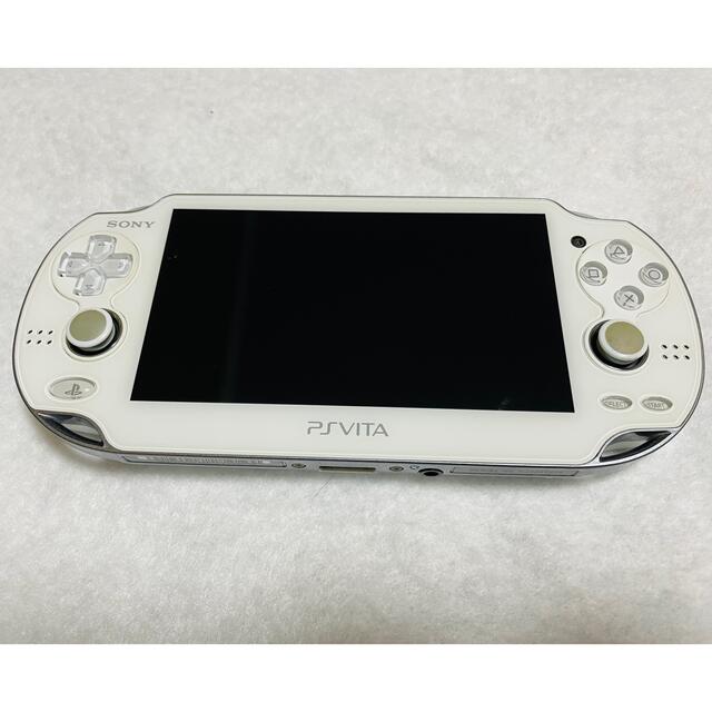 PlayStation Vita(プレイステーションヴィータ)のPSVita PCH-1000 ZA02 クリスタルホワイト 動作確認済み エンタメ/ホビーのゲームソフト/ゲーム機本体(家庭用ゲーム機本体)の商品写真