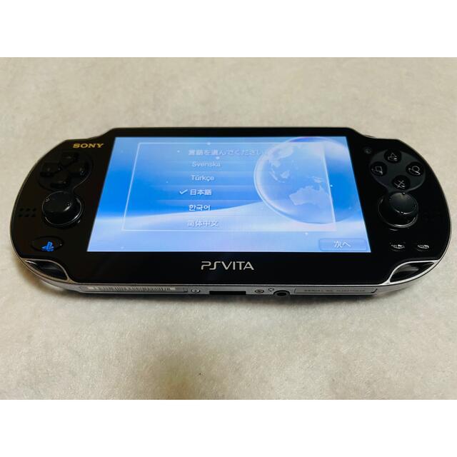 ネット買取 PS Vita PCH-1000 ZA01 クリスタルブラック 動作確認済み