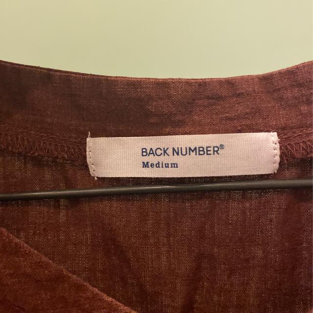 BACK NUMBER(バックナンバー)の【BACK NUMBER】リネンノーカラーシャツ レディースのトップス(シャツ/ブラウス(長袖/七分))の商品写真