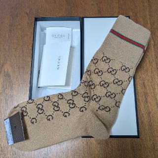 グッチ(Gucci)の週末値下中17000→【新品・箱付き】GUCCI ウェブ GGコットン ソックス(ソックス)