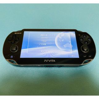 プレイステーションヴィータ(PlayStation Vita)のPS Vita PCH-1100 クリスタルブラック 動作確認済み (家庭用ゲーム機本体)