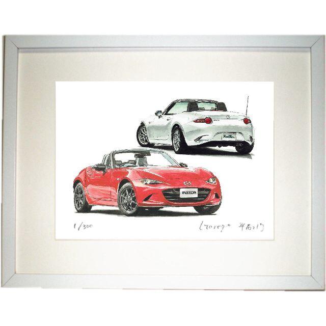 美術品/アンティークNC-691 2000GT/GT-Four限定版画直筆サイン額装●作家 平右ヱ門