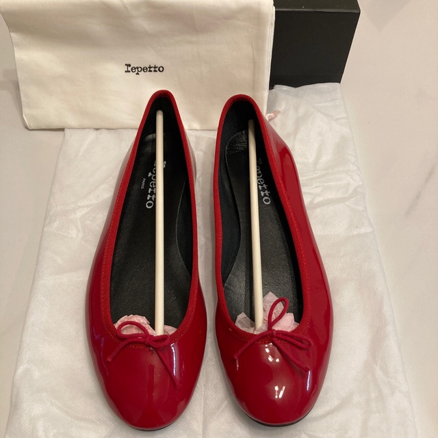 repetto(レペット)のレペット　バレエシューズ　赤　サイズ40 レディースの靴/シューズ(バレエシューズ)の商品写真