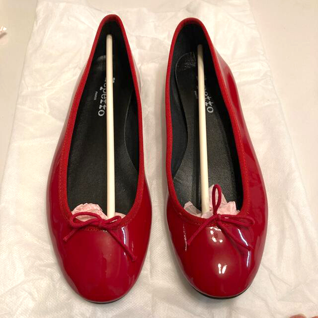 repetto(レペット)のレペット　バレエシューズ　赤　サイズ40 レディースの靴/シューズ(バレエシューズ)の商品写真