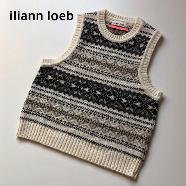 iliann loeb(イリアンローヴ)のiliann loeb フェアアイルベスト ニットベスト イリアンローヴ レディースのトップス(ベスト/ジレ)の商品写真