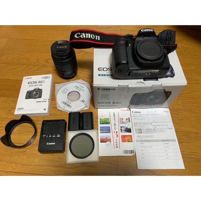 Canon EOS 80D(W) EF-S18-135 IS USM レンズ - www.sorbillomenu.com