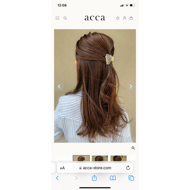 acca(アッカ)のacca 小クリップ レディースのヘアアクセサリー(バレッタ/ヘアクリップ)の商品写真