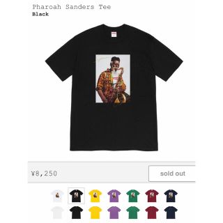 シュプリーム(Supreme)の★Supreme Pharoah Sanders Tee Black Mサイズ(Tシャツ/カットソー(半袖/袖なし))