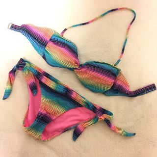 ヴィクトリアズシークレット(Victoria's Secret)のVictoria's Secret 水着セット スイムウェア レインボー(水着)