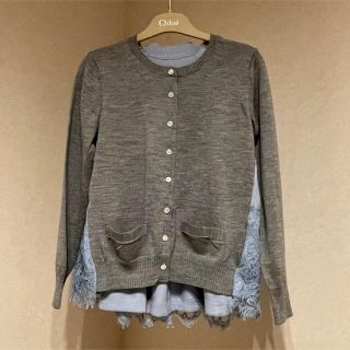 サカイ(sacai)のsacaiカーディガン　サカイ　ニット(カーディガン)