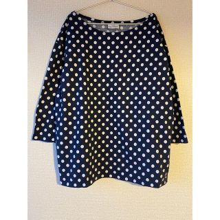 マリメッコ(marimekko)のマリメッコ　marimekko ドット柄　カットソー(カットソー(長袖/七分))