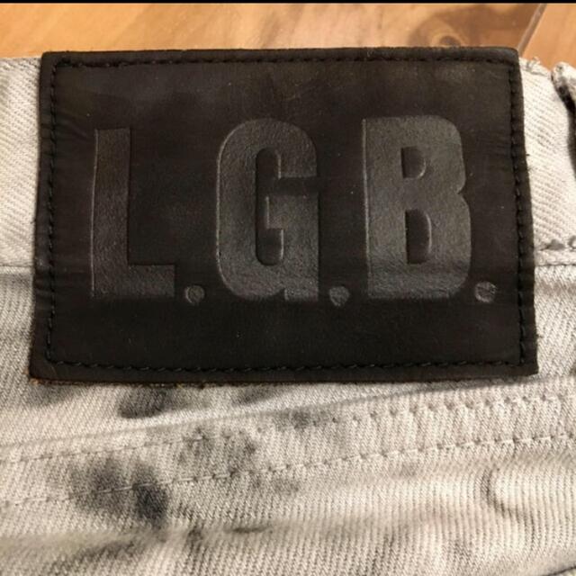 LGB(ルグランブルー)の【美品】LGB カジュアルパンツ 27 ライトグレー／黒 レディースのパンツ(ハーフパンツ)の商品写真