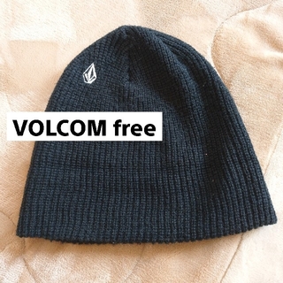 ボルコム(volcom)のVOLCOM ニット帽、ビーニー ブラック free(ニット帽/ビーニー)