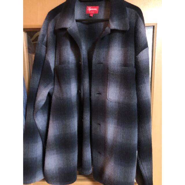 supreme shadow plaid fleece shirt