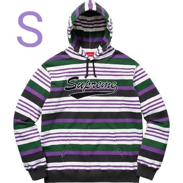 Supreme Striped Hooded Sweatshirt シュプリーム