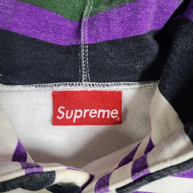 Supreme Striped Hooded Sweatshirt シュプリーム 2