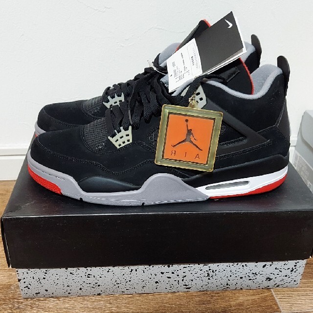 スニーカーNIKE AIR JORDAN4 BRED 30cm