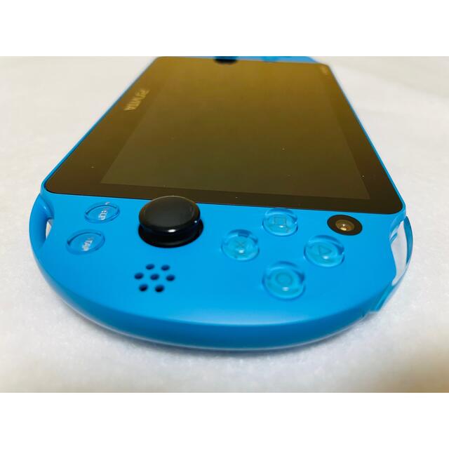 PlayStation Vita(プレイステーションヴィータ)の☆新品同様☆PS Vita PCH-2000 ZA23 アクアブルー エンタメ/ホビーのゲームソフト/ゲーム機本体(家庭用ゲーム機本体)の商品写真