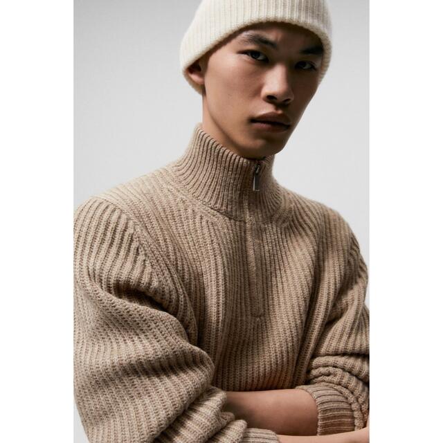 ZARA - 即完売ZARA/ジッパーハイネックセーターの通販 by 丸's ZARA - 即完売ZARA/ジッパーハイネックセーターの通販 by 丸's
