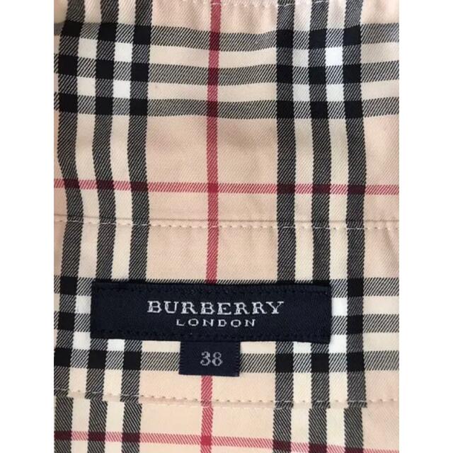 BURBERRY(バーバリー)のBURBERRY バーバリー ノバチェックシャツ　七分袖　ロゴ刺繍 レディースのトップス(シャツ/ブラウス(長袖/七分))の商品写真