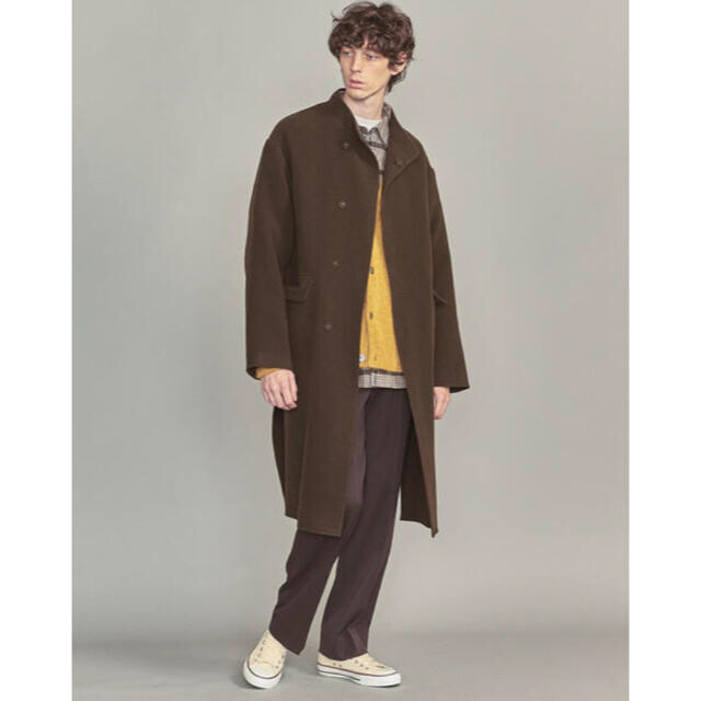 United Arrows スタンドカラーコート ブラウン United Arrows スタンドカラーコート ブラウン