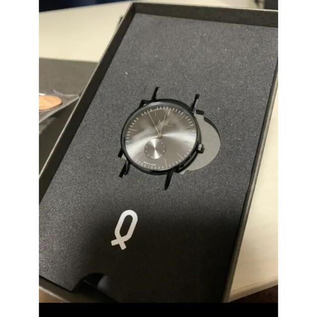 激安大特価！ KNOT - knot ブラック 革ベルト 腕時計 メンズ ショッパー付き 腕時計(アナログ)