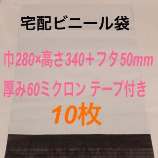 宅配ビニール袋 a4 10枚 ホワイト 梱包材 ネコポス メール便 ゆうメール(ラッピング/包装)