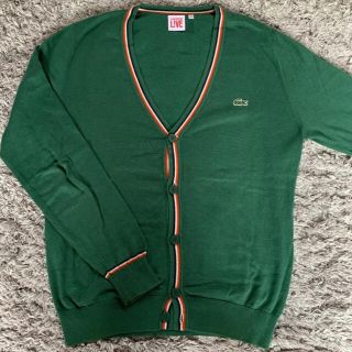 ラコステ(LACOSTE)の【レア品、希少モデル 】ラコステ カーディガン グリーン 大人気(カーディガン)