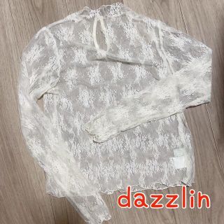 ダズリン(dazzlin)の【美品】dazzlin レーストップス(シャツ/ブラウス(長袖/七分))