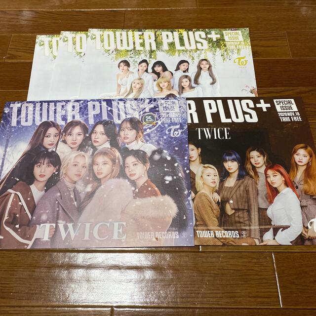 TWICE TOWER PLUS タワレコ　フライヤー　5枚セット エンタメ/ホビーのCD(K-POP/アジア)の商品写真