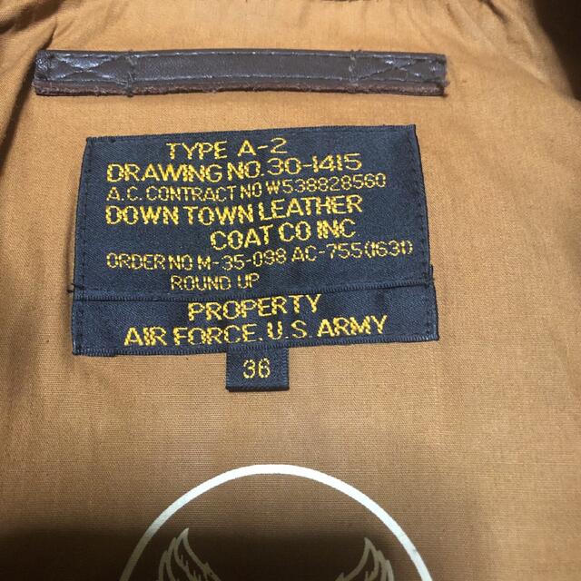 DOWN TOWN LEATHER A-2レザージャケット 4