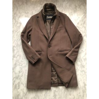 ヘルノ(HERNO)の【美品】ヘルノ　チェスターコート　46 ライトブラウン　Herno(チェスターコート)