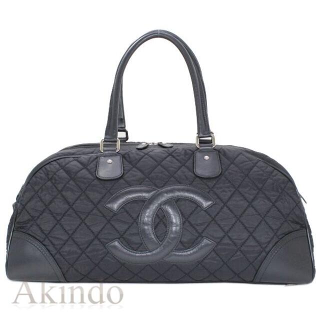 CHANEL - シャネル ボストンバッグ パリニューヨーク ナイロン レザー