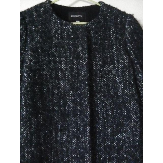 【美品】JUSGLITTY チェスターコート size1ブラック アルパカ混 1