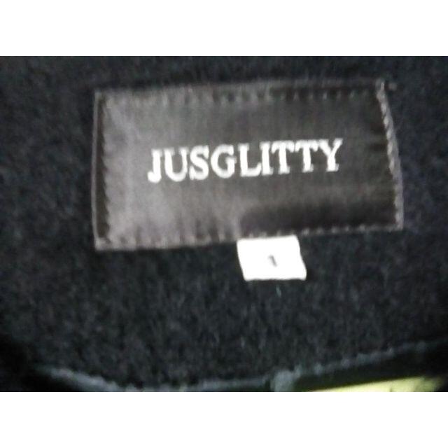 【美品】JUSGLITTY チェスターコート size1ブラック アルパカ混 8