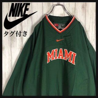 ナイキ(NIKE)の【新品・タグ付き】NIKE ゲームシャツ Vネック 刺繍ロゴ カレッジロゴ(ナイロンジャケット)