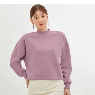 ジーユー(GU)の美品☆GUモックネックスウェット(長袖)XL(トレーナー/スウェット)