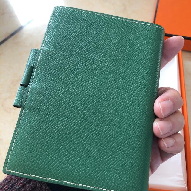 適当な価格 エルメス アジェンダ ミニ レッド×グリーン シルバー繰出し