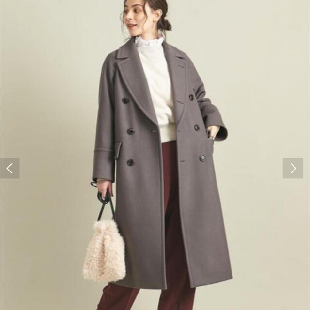 BEAUTY&YOUTH UNITED ARROWS - BY∴ HAMILTON WOOL MIX メルトンロング