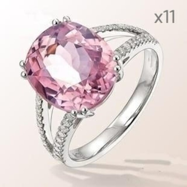 (X11)ダイヤモンドリング 指輪 プラチナ仕上 アクセサリー サイズ12号