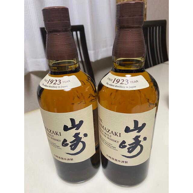 食品/飲料/酒サントリーウイスキー700ml山崎x2本