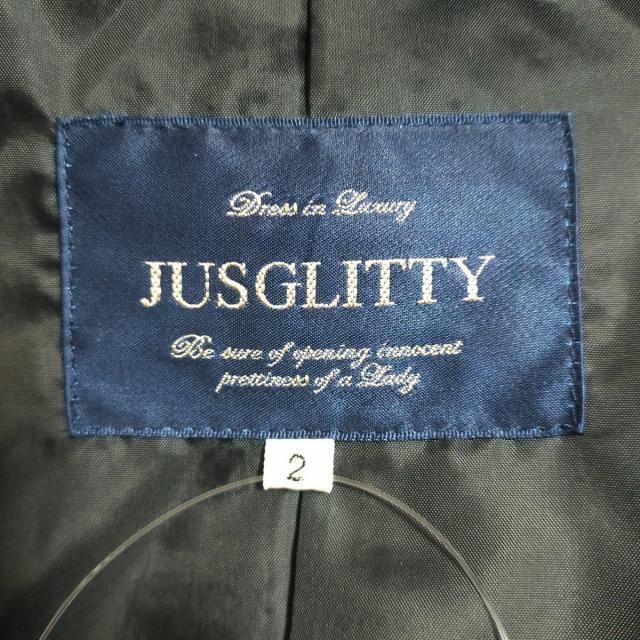 JUSGLITTY(ジャスグリッティー)のジャスグリッティー ダウンコート 2 M - 黒 レディースのジャケット/アウター(ダウンコート)の商品写真