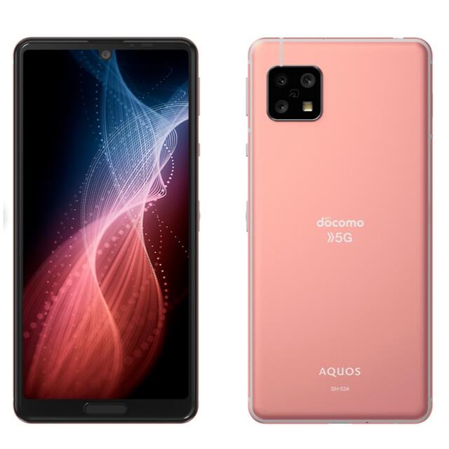 docomo SH-53A AQUOS Sense 5G コーラルレッド