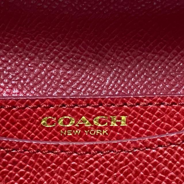 COACH(コーチ)のコーチ 名刺入れ 52767 レッド レザー レディースのファッション小物(名刺入れ/定期入れ)の商品写真